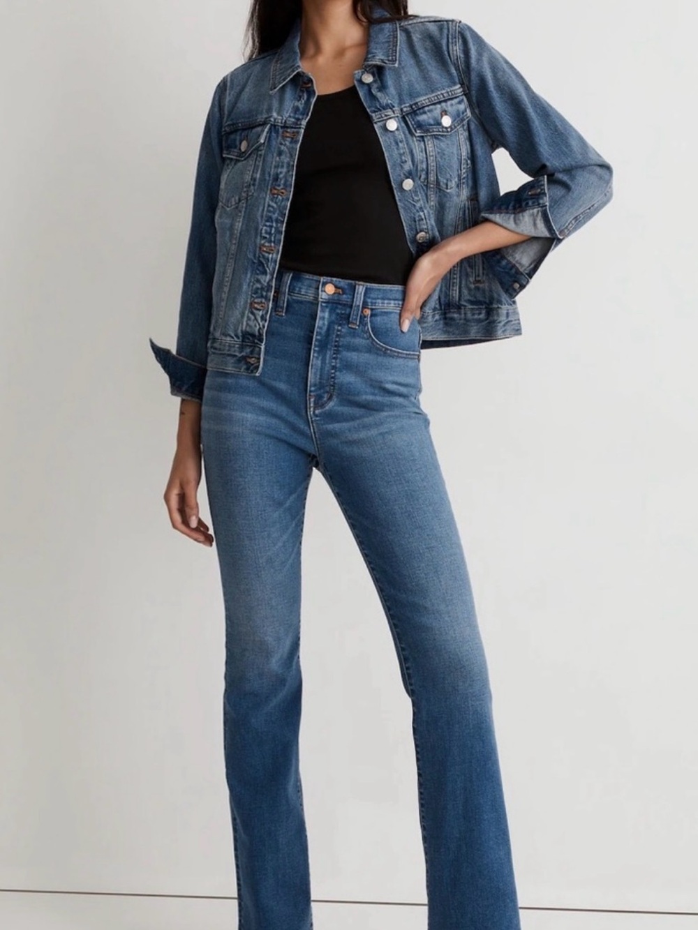 Madewell Women's Raw Hem Skinny Flare Size 28